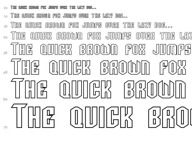 SF Archery Black font waterfall